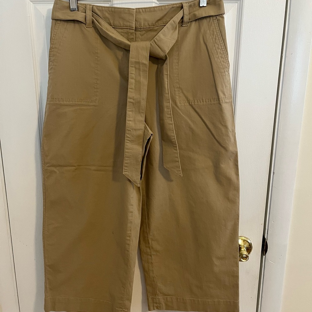 Talbots women’s wide leg cropped chinos